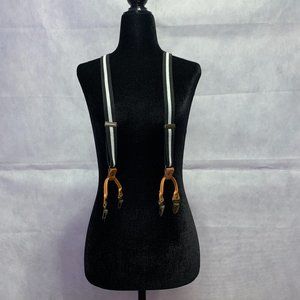 ❗️BOGO❗️Black with White Stripe Adjustable Suspenders